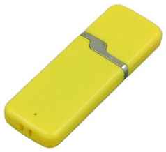 Apexto Промо флешка пластиковая с оригинальным колпачком (8 Гб / GB USB 2.0 Желтый/Yellow 004 Для печати фото оптом недорого) 19848000054310