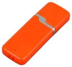 Apexto Промо флешка пластиковая с оригинальным колпачком (16 Гб / GB USB 2.0 Оранжевый/Orange 004 Недорогая качественная флешка) 19848000054339