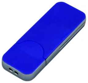Apple Пластиковая флешка для нанесения логотипа в стиле iphone (4 Гб / GB USB 2.0 Синий/Blue I-phone_style Flash drive Недорого) 19848000054399