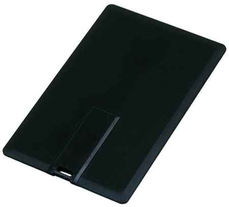 Super Talent Флешка для нанесения логотипа в виде пластиковой карты (32 Гб / GB USB 2.0 Черный/Black card1 Flash drive модель 629 W) 19848000054543