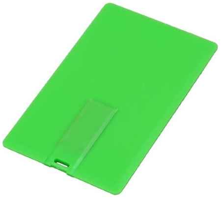 Super Talent Флешка для нанесения логотипа в виде пластиковой карты (32 Гб / GB USB 2.0 Зеленый/Green card1 Flash drive модель 629 W) 19848000054564