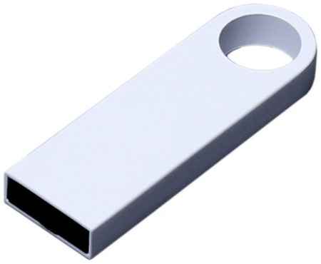 Apexto Компактная металлическая флешка с круглым отверстием (32 Гб / GB USB 2.0 Белый mini3 Flash drive модель 292 S) 19848000054930