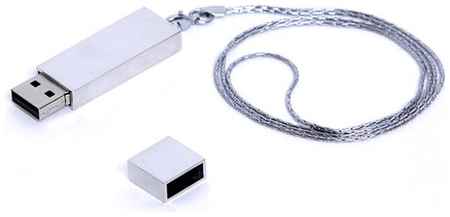 Apexto Флешка для нанесения логотипа в виде металлического слитка (128 Гб / GB USB 2.0 Серебро/Silver 201 Гравировка) 19848000058463