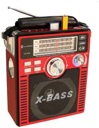 X-BASS Радиоприемник портативный / ФМ радио / FM radio / AM / SW /MP3/ USB / TF card со встроенным аккумулятором / от сети / от батареи / с фонариком