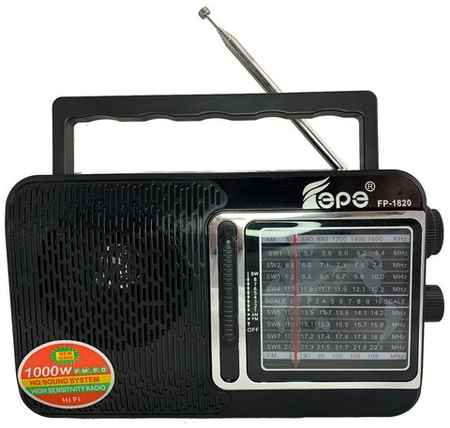 Радиоприемник AM-FM-SW, питание от сети 220В c MP3 плеером USB FP-1820черный Fepe 19848014022887