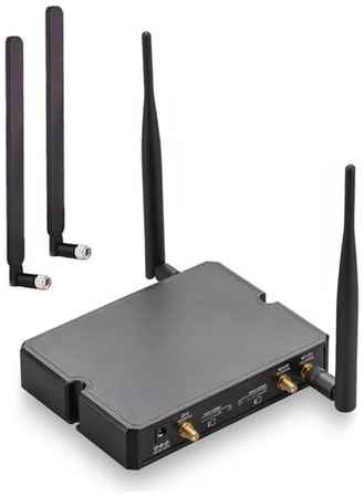 Wi-Fi роутер KROKS Rt-Cse e6 (SMA-female), 4 антенны в комплекте, черный 19848014035301