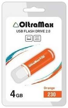 Флешка OltraMax 230 4GB Orange 19848014156277