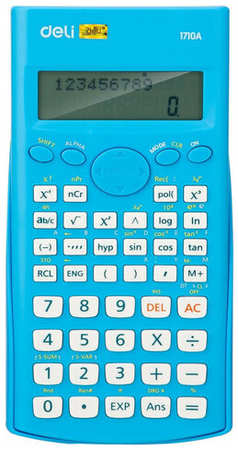 Калькулятор научный (ЕГЭ) Deli,12р, LCD-диспл, питание от бат, син E1710A/BLU 19848018491449