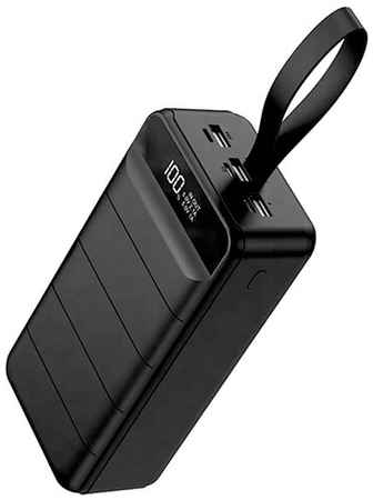 Портативный аккумулятор MAIMI MI9 50000 mAh, 3 выхода USB, Type-C, micro, black 19848021047927