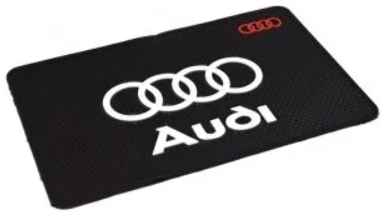 Коврик на приборную панель c логотипом Audi (противоскользящий)