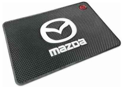 Коврик на приборную панель c логотипом MAZDA (противоскользящий)