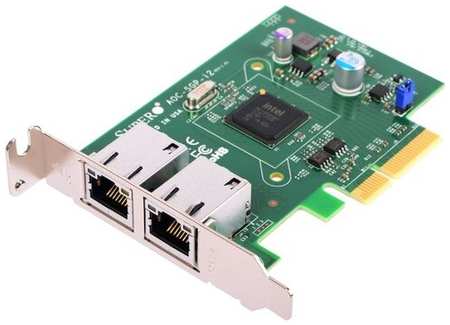 Сетевой адаптер SuperMicro AOC-SGP-I2 10/100/1000 Мбит/c PCI-E 2xRJ-45 19848023109223