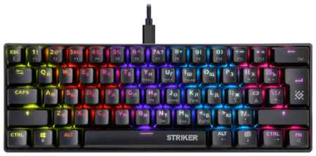 Механическая клавиатура для компьютера игровая Defender Striker Rainbow (60%)