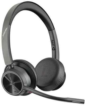 Гарнитура Plantronics беспроводная/ VOYAGER 4320 UC,V4320-M (COMPUTER & MOBILE) MICROSOFT TEAMS CERTIFIED, USB-A, STEREO BLUETOOTH HEADSET, WITHOUT CHARGE STAND, WORLDWIDE