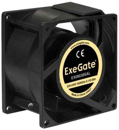 Exegate EX289001RUS Вентилятор 220В ExeGate EX08038SAL (80x80x38 мм, Sleeve bearing (подшипник скольжения), подводящий провод 30 см, 2400RPM, 36dBA) 19848029818218