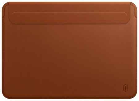 Аксессуар Чехол Wiwu для APPLE Macbook 16.2 2021 Skin New Pro 2 Leather Sleeve Brown 6936686401494 19848043255542