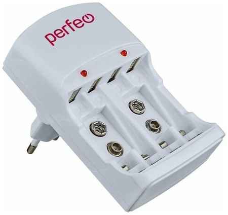 Perfeo Зарядное устройство PF B4048 зарядное устройство PF-VN-421 Ni-MH CD, 220V, 4 слота, AA AAA 9V, таймер 19848043638636