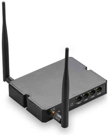 Роутер Kroks Rt-Cse m6 со встроенным модемом LTE cat.6, до 300 Мбит/c, F-female + 2 антенны Wi-Fi