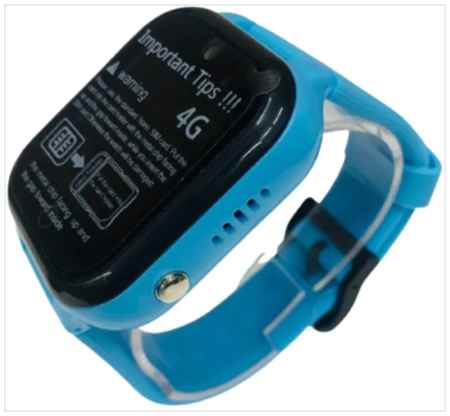 Детские смарт часы KUPLACE / Smart Baby Watch Y80c / Умные часы для детей с GPS, SOS, 4G , с сим картой, отслеживанием, влагозащитой, синий 19848053140095