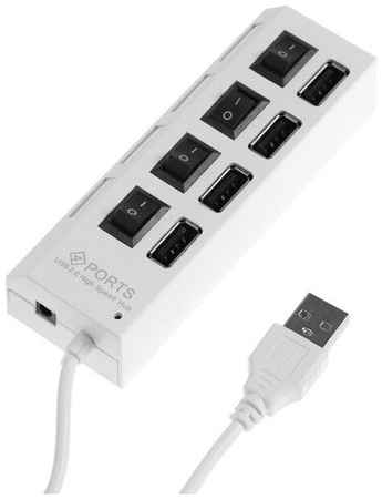 ProMarket USB-разветвитель , 4 порта с выключателями, микс (1 шт.) 19848069525871