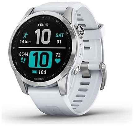 Смарт-часы Garmin fenix 7S Stainless Steel w/Whitestone, Smart Watch (010-02539-03)