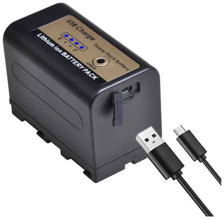 Аккумуляторная батарея Run Energy NP-F750 (F770) для камер Sony c функцией заряда от USB и Power bank 19848076445458