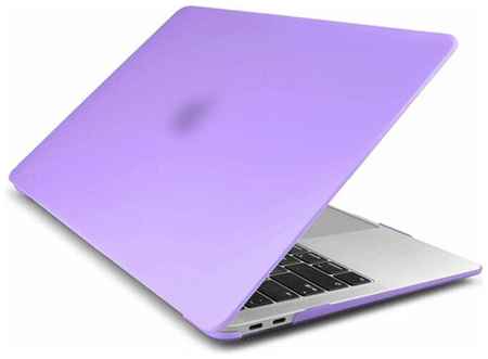 Nova store Чехол для Macbook Air 13 2020-2018 A1932, A2179, A2337 M1, Hard Shell Case Фиолетовая