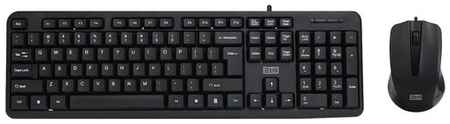 Комплект клавиатура + мышь STM 302C, черный, английская/русская 19848079309990