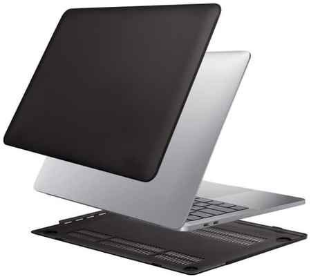 Чехол накладка для ноутбука Apple Macbook Pro 14 дюймов M1 2021 A2442 черный прозрачный 19848082105352
