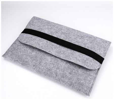 Чехол-конверт войлочный для ноутбука 15.6-16 дюймов, размер 40-27-2 см, серый 19848084974097