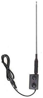 Антенна FM пассивная на водосток SKYWAY универсальная на 2 стороны телескопическая (от 25 до 80см) кабель 1,5м Черный, S00202004 19848088332113