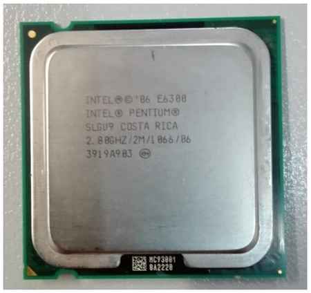 Процессор Intel Pentium E6300 Wolfdale LGA775, 2 x 2800 МГц, OEM 19848094698461