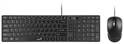 Комплект клавиатура и мышь Genius SlimStar C126 черный (31330007402) 19848098251663