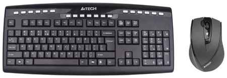 Комплект клавиатура + мышь A4Tech 9200F, английская/русская