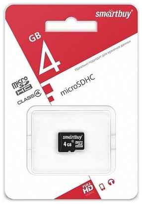 SmartBuy Карта памяти Micro 4GB SDHC Smart Buy Class 10 без адаптера 19848106987164