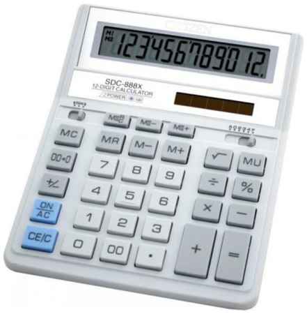 Калькулятор бухгалтерский Citizen SDC-888XWH белый 12-разр 19848108307612