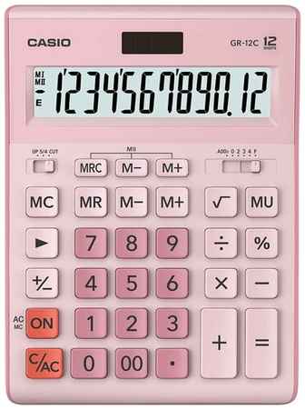Комплект 3 шт, Калькулятор настольный CASIO GR-12С-LB (210х155 мм), 12 разрядов, двойное питание, голубой, GR-12C-LB-W-EP 19848109975957