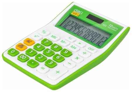 Калькулятор настольный Deli E1122/GRN зеленый 12-разр 19848121300447