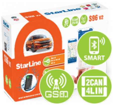 Автосигнализация StarLine S96 V2 BT 2CAN+4LIN GSM 19848123481379