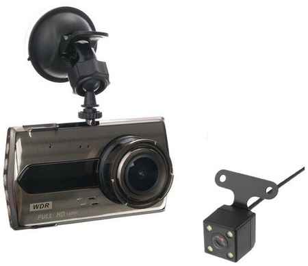 Видеорегистратор 2 камеры, HD 1080P, IPS 4.0 WDR, обзор 170град 19848135656406