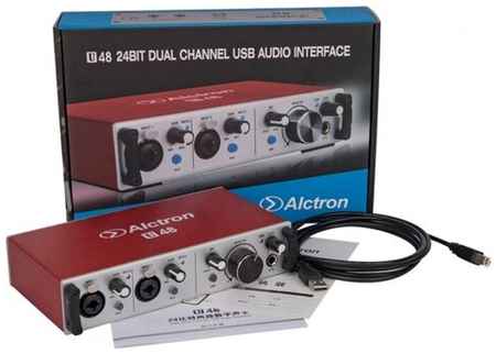 Аудиоинтерфейс(Звуковая карта) двухканальная USB, Alctron