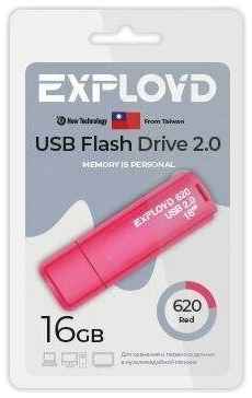 Флешка USB 2.0 Exployd 16 ГБ 620 ( EX-16GB-620-Red ) 19848141545299