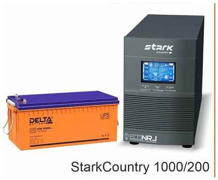 Инвертор (ИБП) Stark Country 1000 Online, 16А + АКБ Delta DTM 12200 L 19848143337376