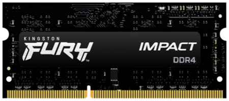 Оперативная память для ноутбука 8Gb (1x8Gb) PC4-21300 2666MHz DDR4 SO-DIMM CL15 Kingston FURY Impact (KF426S15IB/8) 19848144599175
