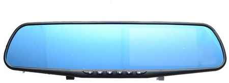 Figiral Автомобильный видеорегистратор с камерой заднего вида / Авторегистратор / Видео регистратор / Регистратор зеркало / Full HD 1080