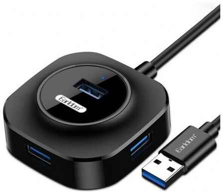 USB HUB концентратор для зарядки, для зарядки телефона, USB Разветвитель Earldom ET-HUB06, 4 гнезда, 1 USB выход