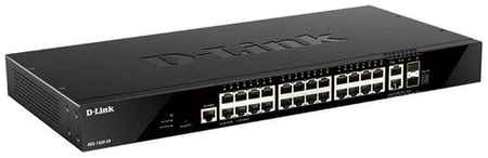 Коммутатор D-Link DGS-1520-28/A1A, 24 порта 10/100/1000 Base + 2 порта 10GBase-T, для средних рабочих групп, поддержка VLAN и IPv6 19848162006087