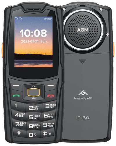 Телефон AGM M6, 2 SIM, черный 19848174986579