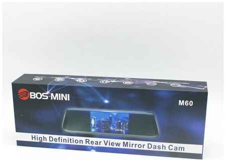 Видеорегистратор зеркало. Автомобильный видеорегистратор с камерой заднего вида BOS-MINI M60S
