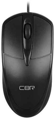CBR CM 120 Black, Мышь проводная, оптическая, USB, 1000 dpi, 3 кнопки и колесо прокрутки, длина кабеля 1,8 м, цвет чёрный 19848184244991